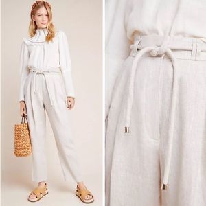 Anthropologie Significant Other Zahara Trousers linen-rayon NWT Size 10